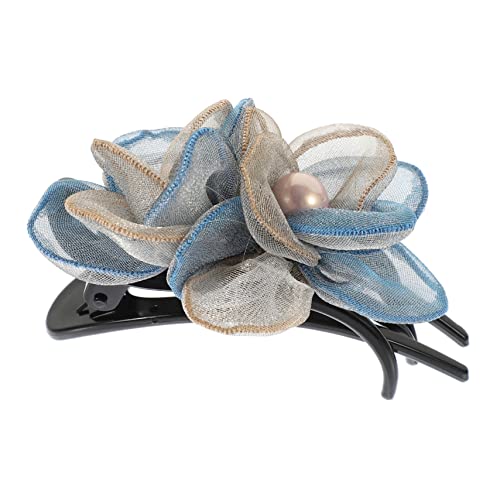 SOESFOUFU Non Alligator Clip Mit Blumen- Elegantes Haaraccessoire Für Frauen Für Hochzeiten Partys Und Alltag Hält Das Haar Sicher Und Stilvoll Position von SOESFOUFU