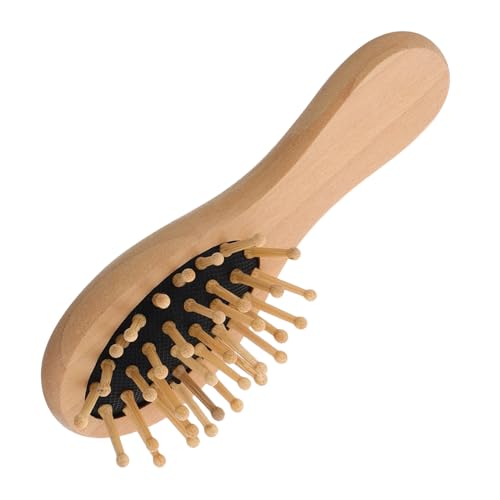 SOESFOUFU Entwirrungs- Und Massage-haarbürste Aus Holz Reisegröße Linderung Der Kopfhaut Für Damen Herren Jungen Und Mädchen von SOESFOUFU