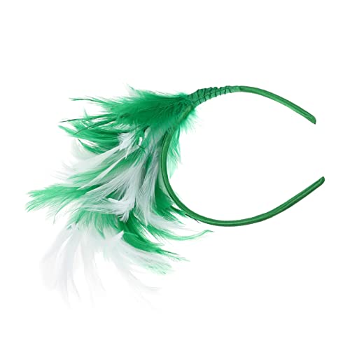 SOESFOUFU Federn Stirnband Damen Kopfschmuck Frauen Federn Haarschmuck Anmutiger Kopfschmuck Für Party Hochzeit von SOESFOUFU
