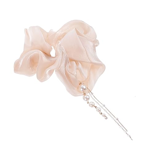 SOESFOUFU Frau Haare Krawatten Tuch Haarringe Pearl Quaste Haarrausch Elastics Scrunchy von SOESFOUFU