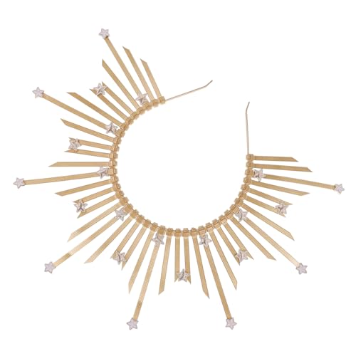SOESFOUFU Sonnenstirnband Sunburst-kronen-kopfbedeckung Für Damen Gothic-accessoires Spike-krone Cosplay-stirnband Leicht Tragbar Für Party Fotografie von SOESFOUFU