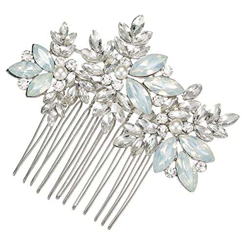 SOESFOUFU Haarkamm Zur Hochzeit Für Die Braut Kopfschmuck Aus Legierung Kristall Haar-accessoire Elegant Und Bequem Für Frauen SOESFOUFU Haarkamm Zur Hochzeit Für Die Braut Kopfschmuck Aus Legierung Kristall Haar-accessoire Elegant Und Bequem Für Frauen von SOESFOUFU