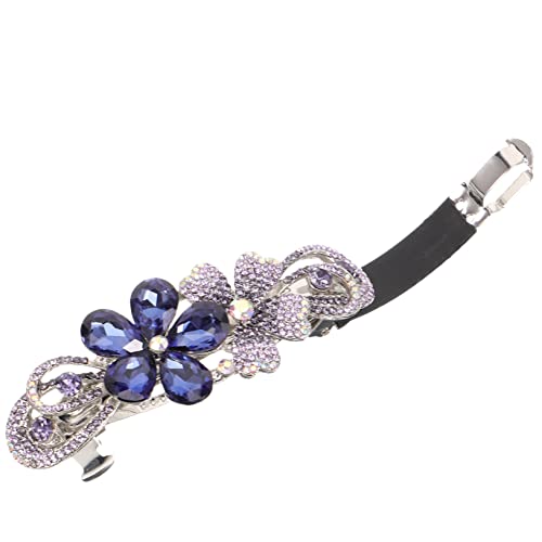 SOESFOUFU Haarnadel Haarschmuck Mit Blumen Haarspange Haarspangen Für Dickes Haar Blumenhaarspangen Für Haarschmuck Für Damen Metall Violett Fräulein Temperament Zubehör von SOESFOUFU