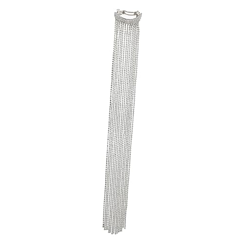 SOESFOUFU Haarschmuck Damen Funkelnde Haarklammer Mit Langen Strass-tasseln Für Pferdeschwanz Und Hochsteckfrisuren Für Hochzeit Und Besondere Anlässe SOESFOUFU Haarschmuck Damen Funkelnde Haarklammer Mit Langen Strass-tasseln Für Pferdeschwanz Und Hochsteckfrisuren Für Hochzeit Und Besondere Anlässe von SOESFOUFU