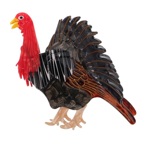 SOESFOUFU Rooster Clip Für Frauen Kreativer Hühner-haarclip Für Dickes Und Lockiges Haar Dekorativer Klammer-haarclip Für Verschiedene Anlässe Lustiges Haarschmuck-accessoire von SOESFOUFU