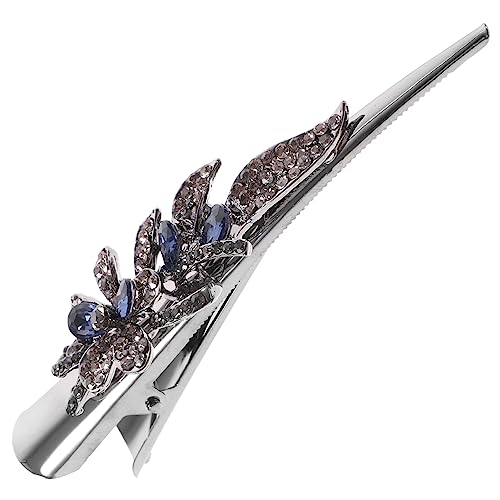 SOESFOUFU Haarspangen Für Damen Mit Strass in Entenschnabelform Krokodilklemmen Für Dünnes Haar Rutschfeste Haarclips Aus Metall Für Lockiges Und Glattes Haar Kompaktes Friseurzubehör Zum Se von SOESFOUFU