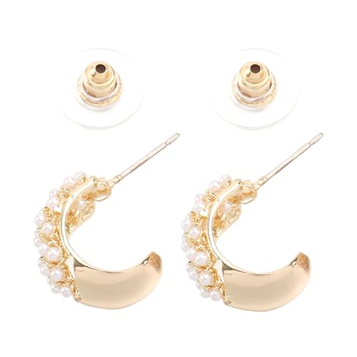 SOESFOUFU Halbmondförmige Perlenohrringe Silber Ohrstecker Damen Modisch Elegant Für Alltag und Festliche Anlässe Geschenkidee SOESFOUFU Halbmondförmige Perlenohrringe Silber Ohrstecker Damen Modisch Elegant Für Alltag und Festliche Anlässe Geschenkidee von SOESFOUFU
