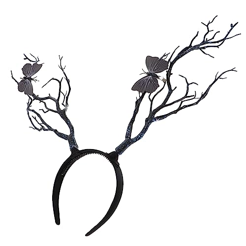 SOESFOUFU Tree Branches Antler Headband Für Halloween Dunkler Stilvoller Haarreif Mit Einzigartigem Geweih-design Für Kostüme Und Fotoshootings Leicht Und Für Partys Und Cosplay von SOESFOUFU