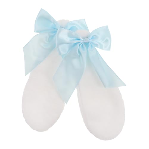 SOESFOUFU Hasenohren-stirnband Mit Schleife Aus Plüsch Für Mädchen Und Frauen Süßes Haaraccessoire Für Cosplay Und Partys von SOESFOUFU