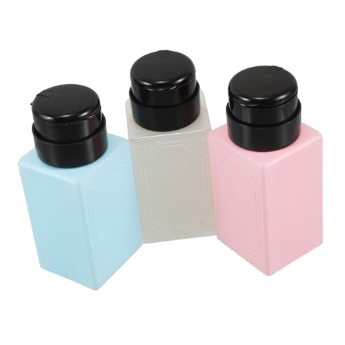 SOESFOUFU 3stücke Pumpspenderflasche Für Nagellackentferner Leere Flasche Mit Klappdeckel Nachfüllbar Geeignet Für Nagelstudio Und Reisekosmetikverpackung Als Make-up-entferner-spender Und f von SOESFOUFU