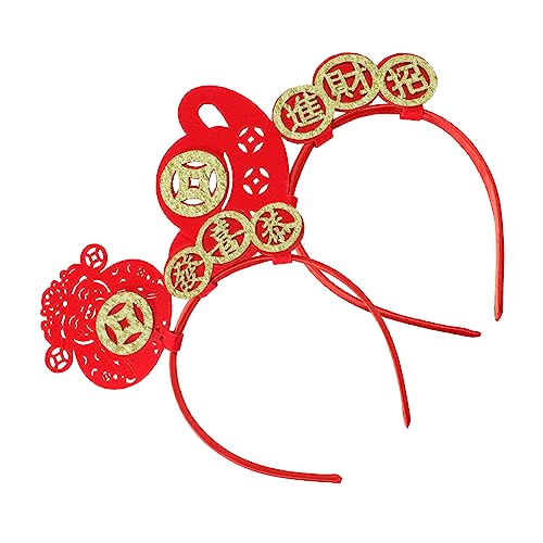 SOESFOUFU Neujahrs-stirnband Haarband-set 2-teilig Design Foto-requisiten Für Frauen Haar-accessoires -stil von SOESFOUFU