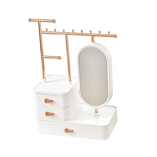 SOESFOUFU Kosmetikbox Organizer Zum Aufbewahren Von Make-up-produkten Und Schmuckstücken Platzsparendes Design Für Schminktische Und Badezimmerablagen Halter Für Pinsel Lippenstifte Und von SOESFOUFU