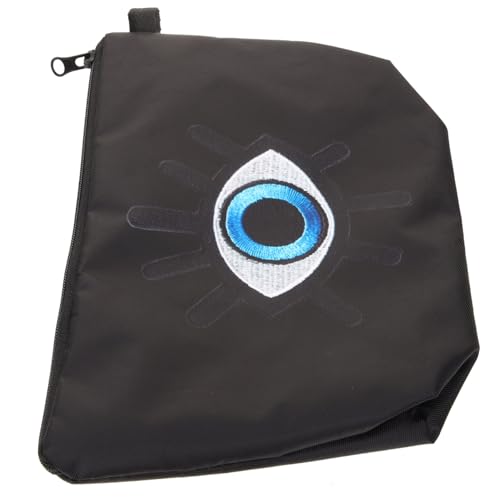 SOESFOUFU Kosmetiktasche Aufbewahrungstasche Make Up Tasche Mit Fächern Make Up Etui Tasche Mit Bösem Blick Transparente Reise Kulturtasche Böser Kulturbeutel Organizer von SOESFOUFU