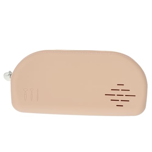SOESFOUFU Reise Kosmetik Pinselhalter Aus Silikon Tragbare Make-up Tasche Mit Reißverschluss Durchsichtiger Organizer Für Make-up Pinsel Und Lippenstifte Für Reisen Und Unterwegs von SOESFOUFU