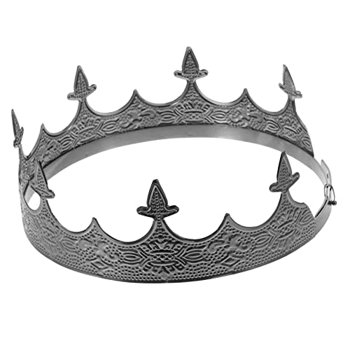 SOESFOUFU Krone Für Männer Vintage Herrenkopfschmuck Metall Prop Party Hochzeit Bühne Requisite Schmuckkopf Dekoration Kopfbedeckung von SOESFOUFU