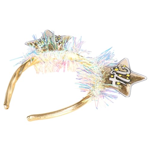 SOESFOUFU Shiny Star Design Neujahrs-haarreif Festlicher Kopfschmuck Für Partys Und Feierlichkeiten Geeignet Für Männer Und Frauen Hochwertiger Glitzer-party-haarreif von SOESFOUFU