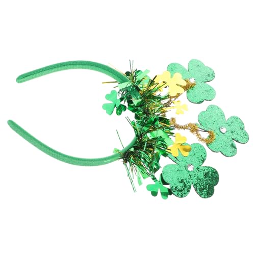 SOESFOUFU Patricks Day Stirnband Mit Drei Blättern Und Quaste Einzigartiges Irisches Festival-haaraccessoire Für Grüne Kopfbedeckung Für Feierlichkeiten Und Partys SOESFOUFU Patricks Day Stirnband Mit Drei Blättern Und Quaste Einzigartiges Irisches Festival-haaraccessoire Für Grüne Kopfbedeckung Für Feierlichkeiten Und Partys von SOESFOUFU
