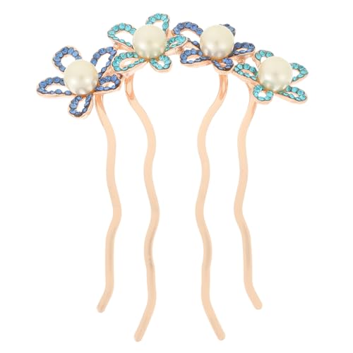 SOESFOUFU Perlen-haarnadeln Für Hochzeit Strass-haarnadeln Brautschmuck Mit Perlenblume Langlebig Und Einfach Zu Tragen von SOESFOUFU