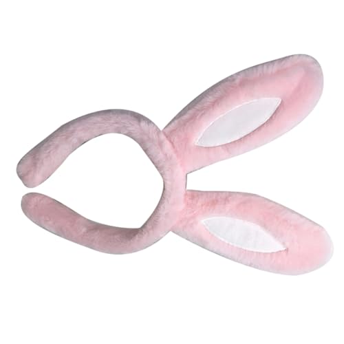 SOESFOUFU Plüsch Kaninchen Stirnband Hasenohren Haarband Cartoon Junge Mädchen Haarreif Osterhasenohren Party Kostüm Accessoire Hochwertige Materialien Leichtgewicht von SOESFOUFU