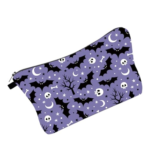 SOESFOUFU Makeup Pouch Mit Halloween- wasserdichte Reisekosmetiktasche Tragbarer Organizer Für Make-up Und Toilettenartikel Große Kapazität Für Reisen Und Outdoor-aktivitäten von SOESFOUFU