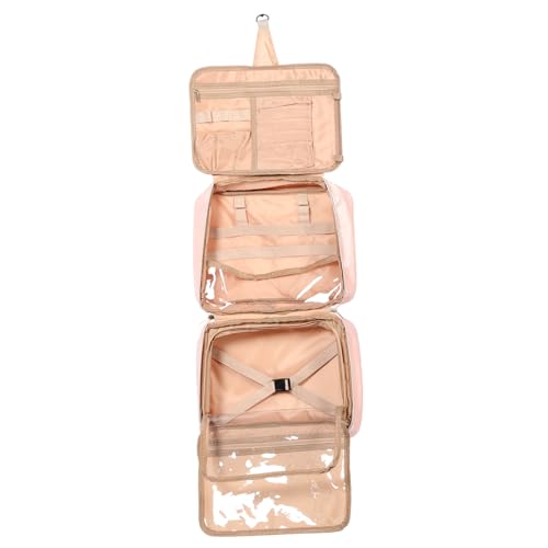 SOESFOUFU Reise Kosmetiktasche Mit Hängefunktion Multifunktionale Toilettentasche Für Damen Für Makeup Und Reiseartikel Praktische Aufbewahrung Eleganter Farbe von SOESFOUFU