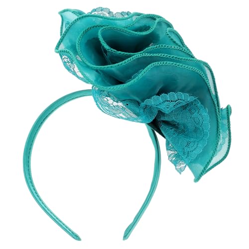 SOESFOUFU Vintage Blumenkranz Stirnband Für Damen Große Spitzenblume Elegantes Haarschmuck Für Hochzeiten Partys Cosplay Und Fotoshootings Vielseitiges Frauen-haaraccessoire von SOESFOUFU
