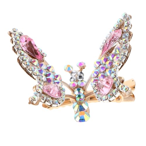 SOESFOUFU Schmetterlingshaarspange Mit Beweglichen Flügeln Und Strasssteinen Für Damen Und Mädchen Glitzerndes Haar-accessoire Für Alltag Und Anlässe von SOESFOUFU