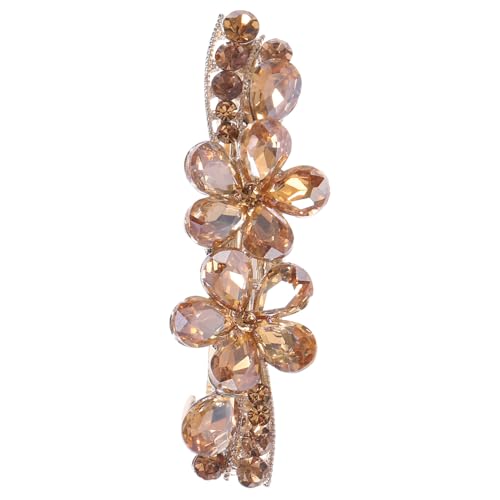 SOESFOUFU Strass Haarspangen Mit Blumen Für Damen Glitzernde Haarspangen Für Formelle Anlässe Für Hochzeit von SOESFOUFU