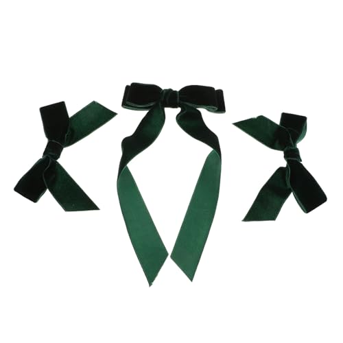 SOESFOUFU 3stücke Teiliges Velvet Haarspangen Mit Schleife Süße Haarschmuck Accessoires Für Mädchen Sanft Zu Haaren Für Partys Und Alltag Elegantem von SOESFOUFU
