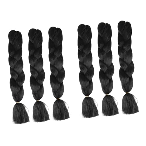 SOESFOUFU 6 Stück Synthetische Zöpfe Im Afrikanischen Stil Haarverlängerungen Mit Natürlichem Aussehen Für Partys Und Verkleidungen Für Damen von SOESFOUFU