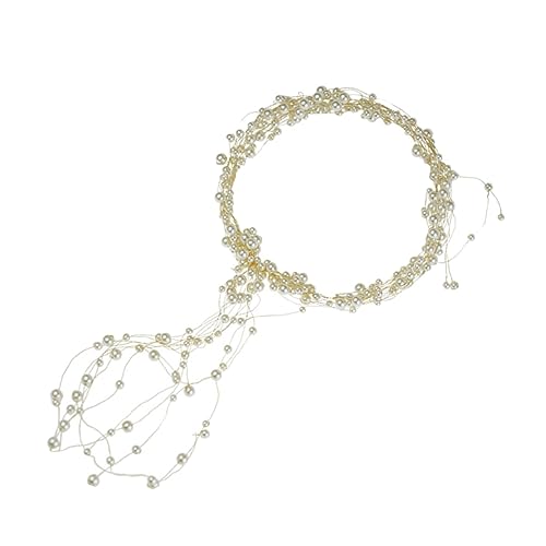 SOESFOUFU Haarschmuck Für Die Brautjungfer Haargummi Haarband Haarschmuck Für Die Hochzeit Haarschmuck Für Den Abschlussball Hochzeit Kopfschmuck Braut Stirnbänder Handbuch Mädchen Stirnband von SOESFOUFU