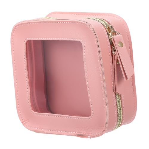 SOESFOUFU Transparente Mini Make Up Tasche Damen Zipper Kosmetiktasche Reise Kulturbeutel Leicht Tragbar Organizer für Kosmetik und Toilettenartikel von SOESFOUFU