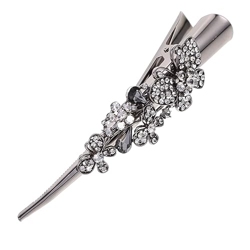 SOESFOUFU Vintage Haarklammer Damen Große Haarklammer mit Strass Haarschleife Eleganter Haarspange für Dickes Haar Party Hochzeit Mädchen Accessoire von SOESFOUFU