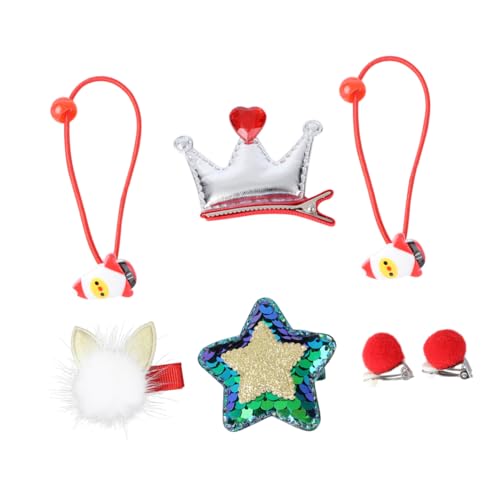 SOESFOUFU Weihnachtsschmuck-Set für Kinder Kinderanzüge Weihnachtskopfschmuck für Kinder -teiliges Weihnachtskopfschmuck Set Kinder Weihnachtsschmuck Set Haarklammer Tiara bunter Kopfschmuck von SOESFOUFU