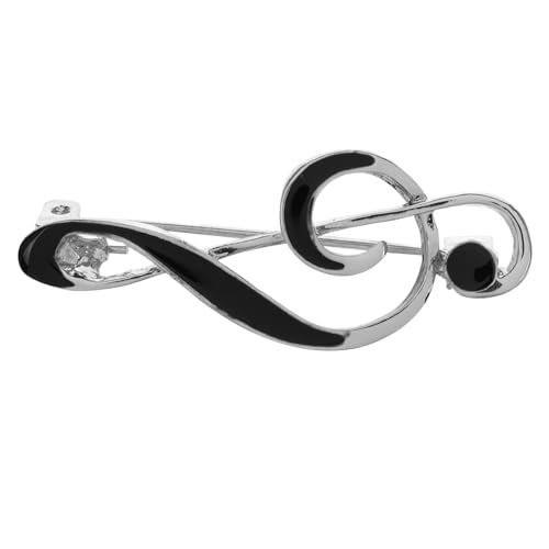 SOESFOUFU Zinklegierung Musiknoten Brosche mit Emaille Beschichtung Minimalistisches Design Stilvolle Anstecknadel für Anzüge Hemden und Schals Stilvolles Accessoire für Musiker und von SOESFOUFU