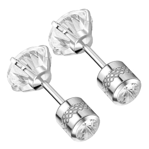 SOESFOUFU Zirkonia Ohrstecker Damen Edelstahl Design Modisch Funkelnd Geeignet für Party Hochzeit Alltag für Frauen Mädchen von SOESFOUFU