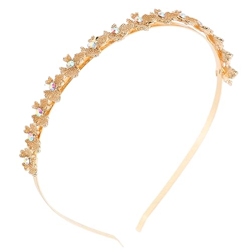 SOESFOUFU goldenes Stirnband hair accessories for girls hochzeitshaar schmuck mädchen stirnbänder Braut Stirnband Haargummi Haarband Strass-Stirnband Kopfschmuck für Mädchen Modellieren von SOESFOUFU