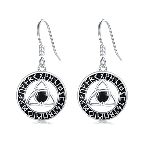 Wikinger Rune Ohrstecker 925 Sterling Silber Keltischer Knoten Ohrringe Wikinger Ohrringe Damen Wikinger Schmuck für Herren Damen von SOESON