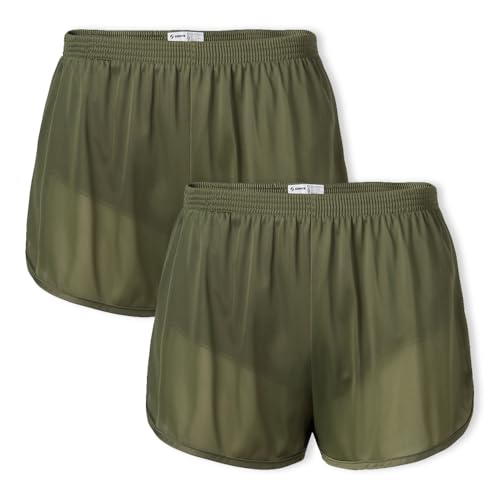 SOFFE Herren Mens Original Silkie Ranger Panty Shorts, Olivgrün (2er-Pack), XL von SOFFE