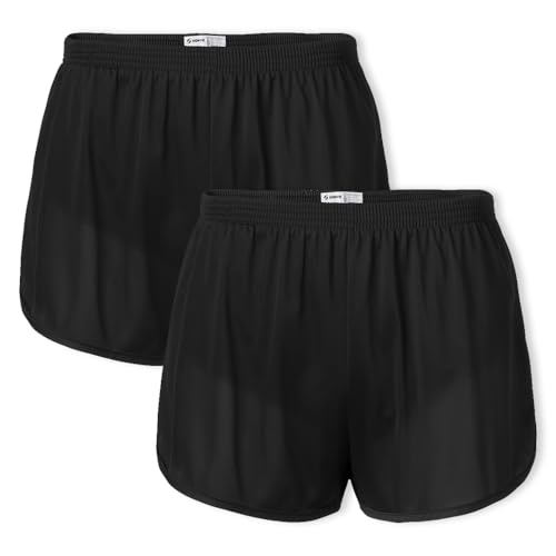 SOFFE Herren Ranger Panty Laufshorts Shorts, Schwarz (2er-Pack), S von SOFFE