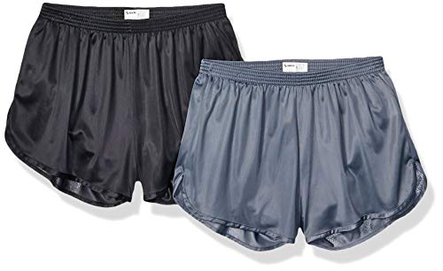 SOFFE Herren Ranger Panty Running Shorts, Schwarz/Rotguss (2 Stück), Groß von SOFFE