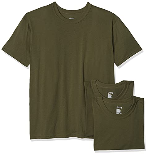 Soffe Herren 3er-Pack – USA Poly/Baumwolle Militär-T-Shirt, OD, grün, L von SOFFE