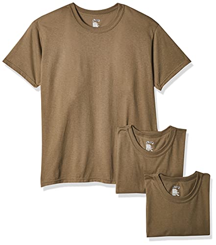 Soffe Herren T-Shirt aus Polyester-Baumwoll-Mischgewebe, 3er-Pack, hautfarben, Groß von SOFFE