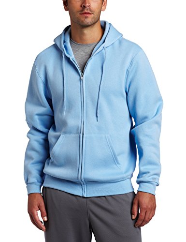 SOFFE Herren Training Fleece Zip Hoodie Sweatshirt, hellblau, Small von SOFFE