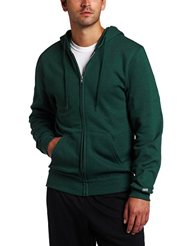 Soffe Herren Training Fleece Zip Hoodie Sweatshirt - Grün - X-Large von SOFFE