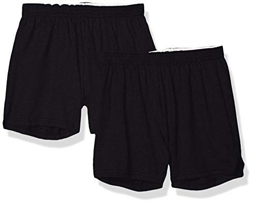 Soffe Damen Authentic Cheer Shorts, 2 Pack Black, Groß (2er Pack) von Soffe