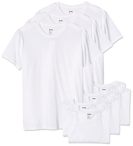 Soffe Herren 3er-Pack – USA Poly/Baumwolle Militär-T-Shirt, Weiss/opulenter Garten, L von SOFFE