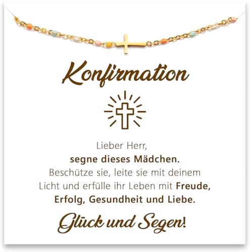 SOFIA FERRER Geschenk Kommunion Mädchen, Armband Konfirmation, Coole Geschenke Zur Kommunion, Konfirmation Geschenk Mädchen, Rosenkranz (Segen) von SOFIA FERRER