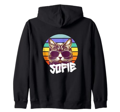SOFIE - Schöner Mädchen Name mit lustiger Katze Kapuzenjacke SOFIE - Schöner Mädchen Name mit lustiger Katze Kapuzenjacke von SOFIE Tochter Enkel Geburtstag Geschenkideen
