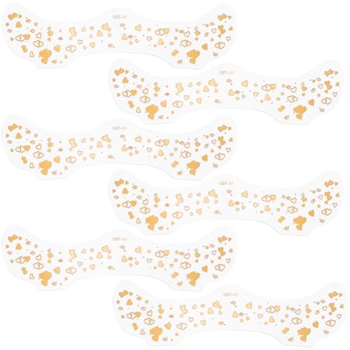 SOFPLATE 10 Stück Glitzer Herz Sommersprossen Tattoos Goldene Gesichts Tattoos Temporäres Papier Funkelnde Sprenkel Transfer Wasserfestes Make Up Gesichtsaufkleber Patches Für Frauen Körperkunst Party von SOFPLATE